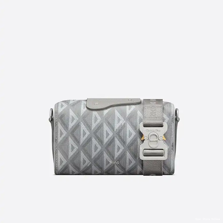 Motif Diamond Dior CD 22 Canvas Lingot Bag Grey 0503 Hot Sale